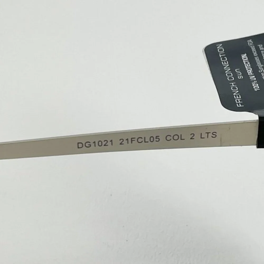 French Connection Sunglasses Black White Marbled